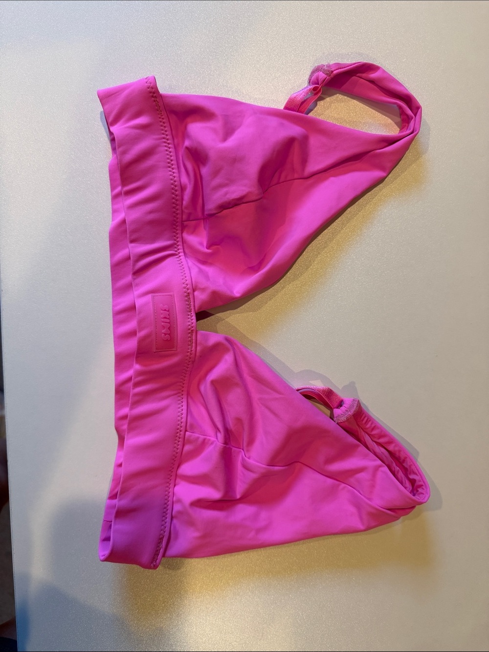 SKIMS Bright Pink Women's Swim Bodysuit Top